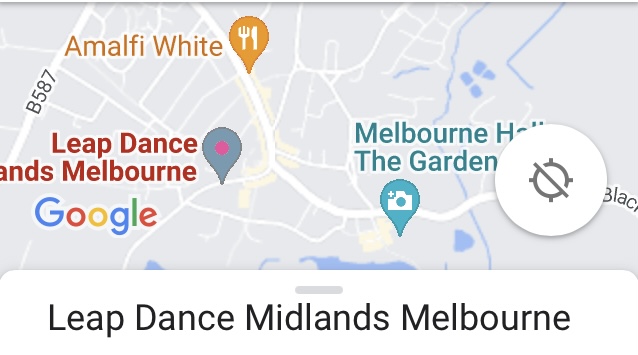 Map for Assembly Rooms, Melbourne for Leap Dance Midlands
